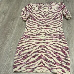 Free People zebra striped dress